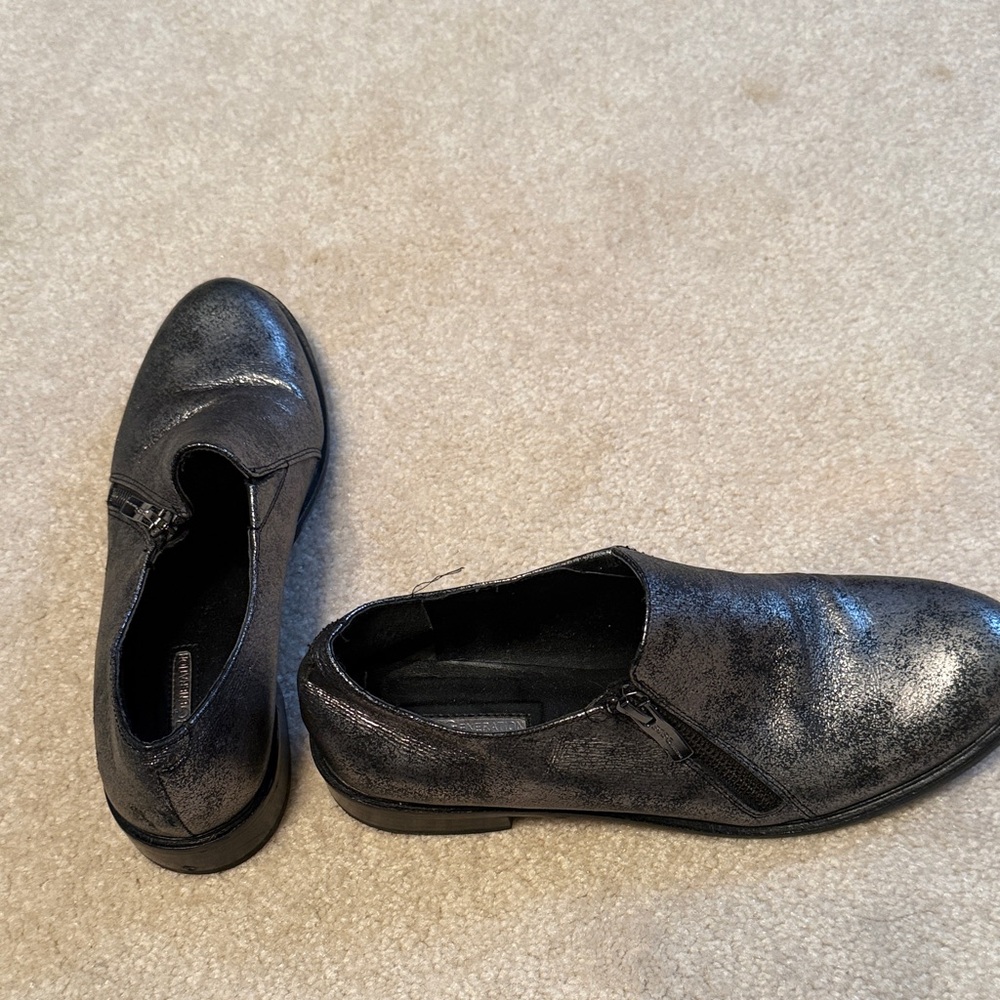 BCBGeneration Shimmering silver/ Black Loafers - image 2